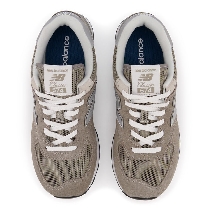 Women's New Balance 574 Core Color: Grey with White 3