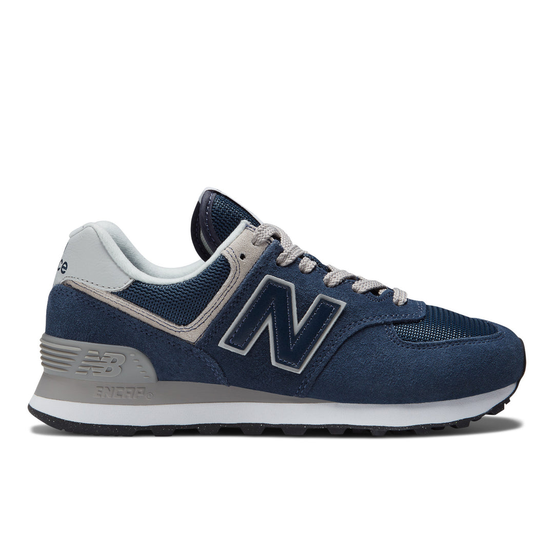 Women's New Balance 574 Core Color: Navy with White 1