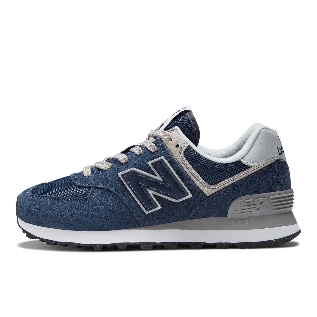 Women's New Balance 574 Core Color: Navy with White 8
