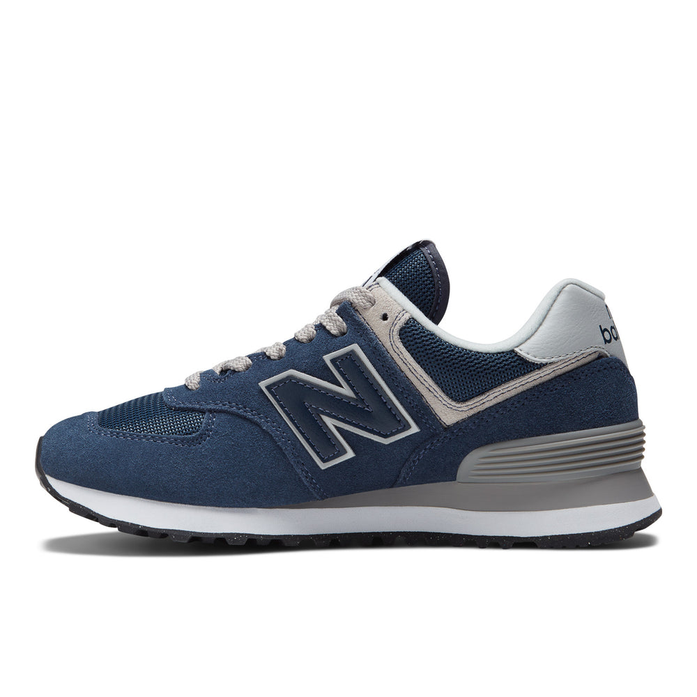 Women's New Balance 574 Core Color: Navy with White 2