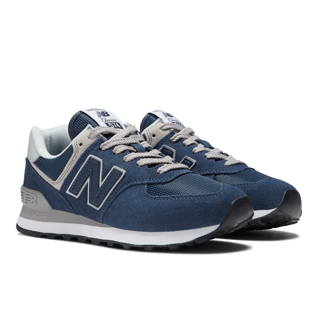 Women's New Balance 574 Core Color: Navy with White 4