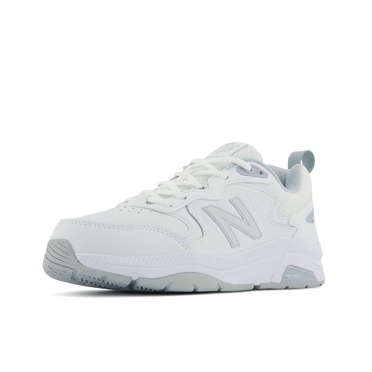 Women's New Balance WX857V3 Color: White with Cyclone
