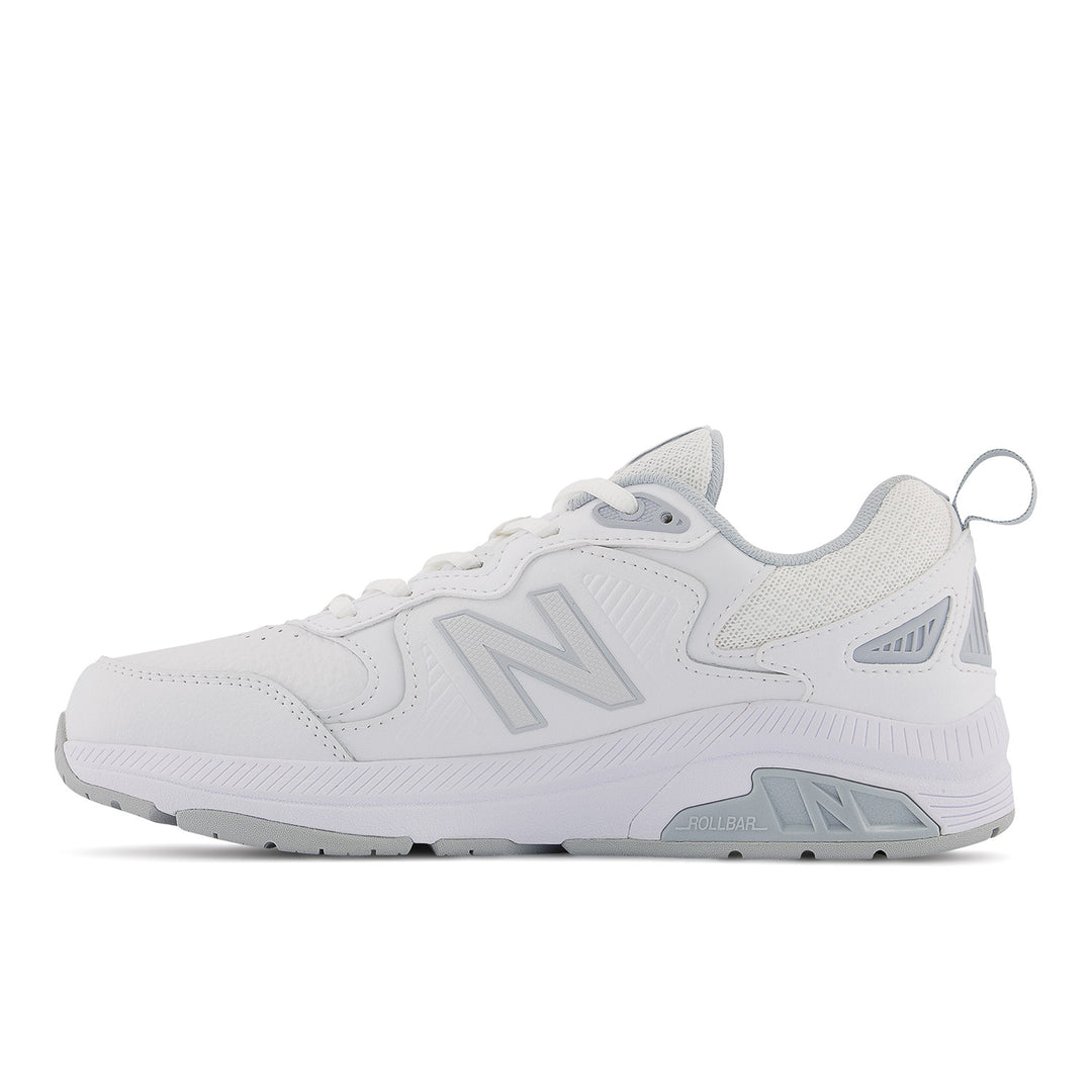 Women's New Balance WX857V3 Color: White with Cyclone