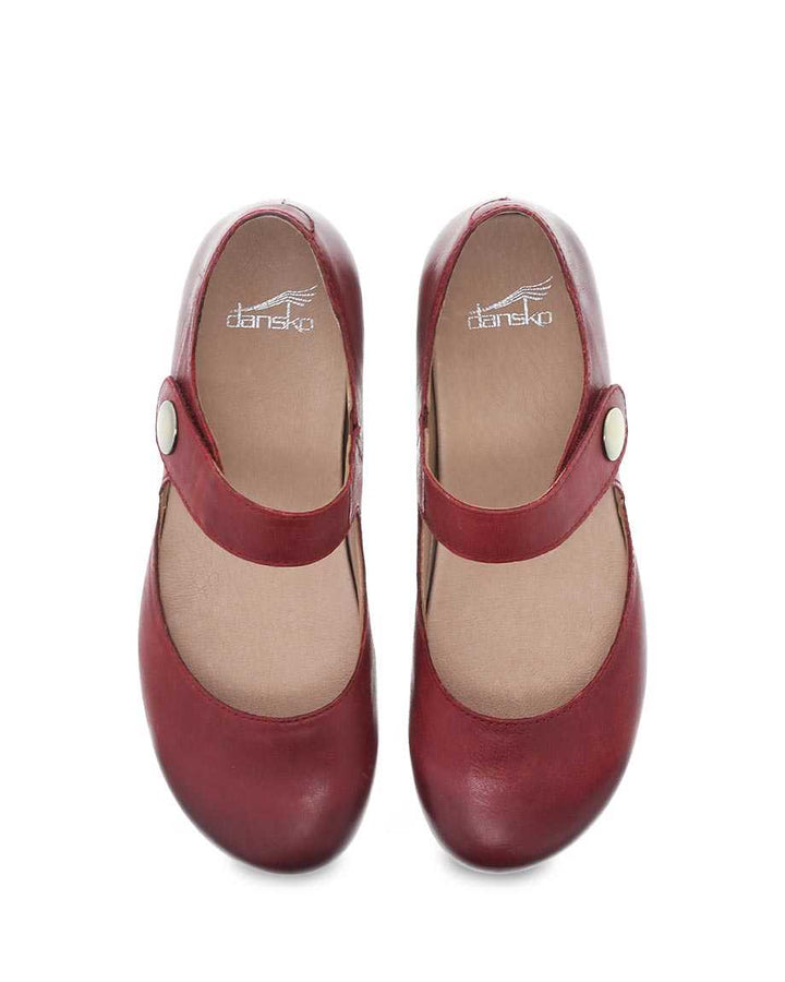 Women's Dansko Beatrice Color: Red Waxy Burnished