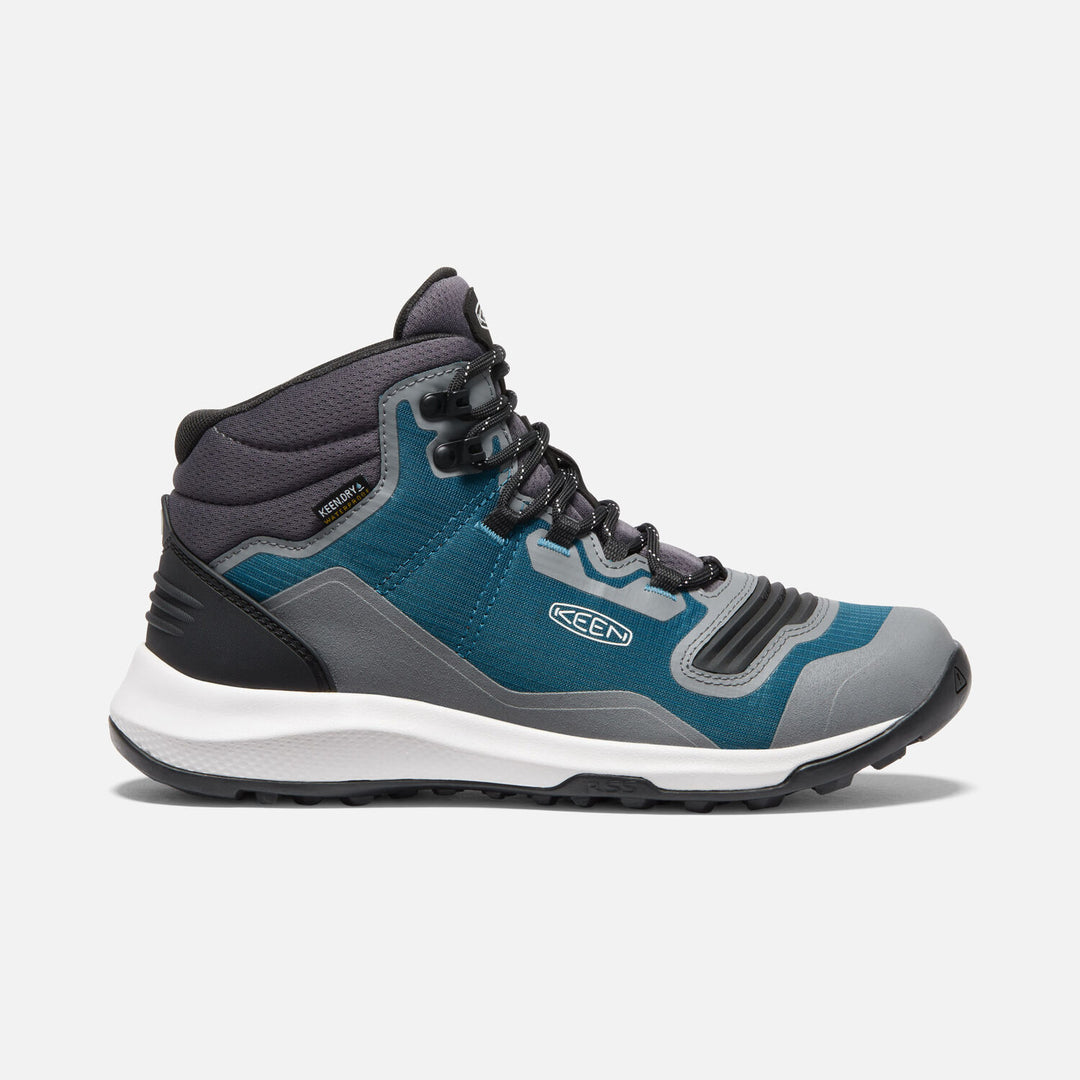 Women's Keen Tempo Flex Waterproof Boot Color: Blue Coral/ Star White