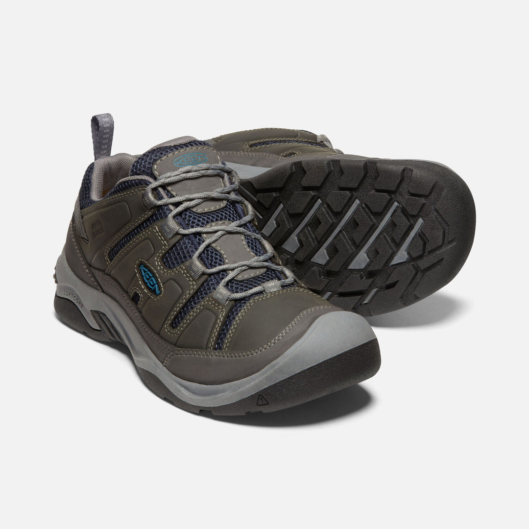 Men's Keen Circadia Vent Shoe Color: Steel Grey/Legion Blue