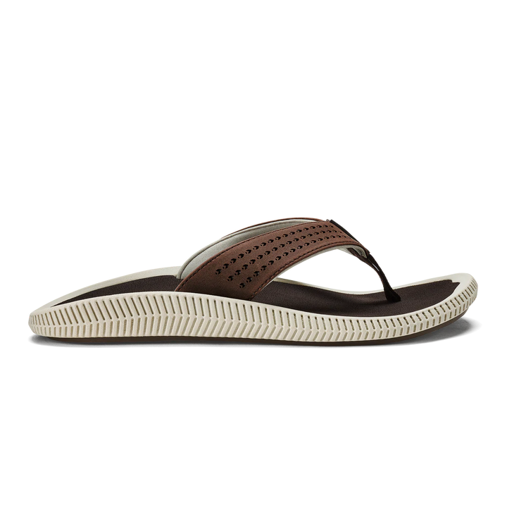 Men's Olukai Ulele Beach Sandal Color: Dark Wood