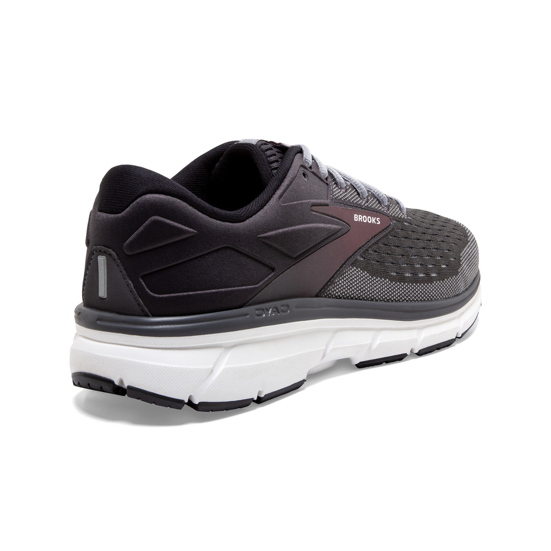 Men's Brooks Dyad 11 Color: Blackened Pearl/Alloy/Red (WIDE WIDTH)