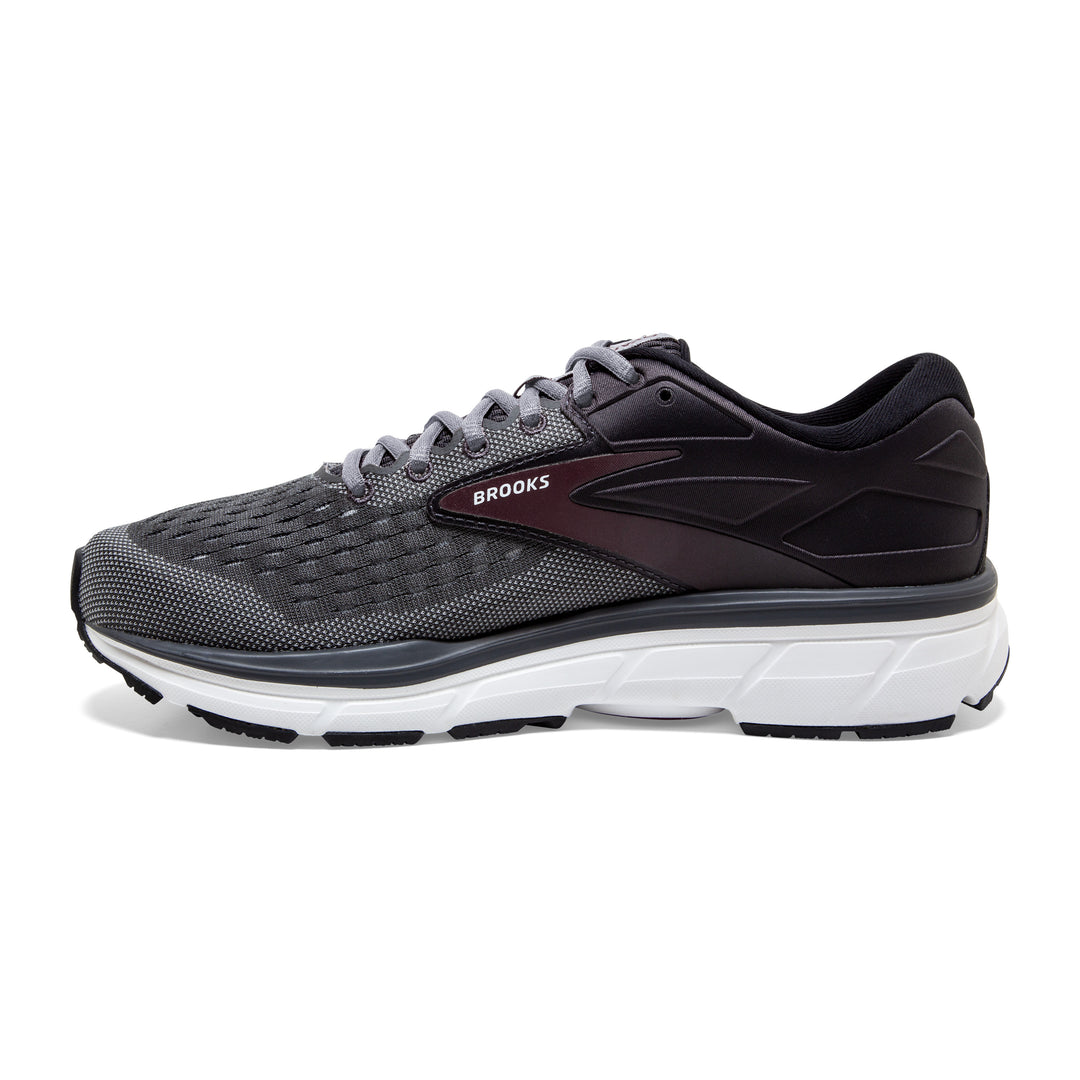 Men's Brooks Dyad 11 Color: Blackened Pearl/Alloy/Red