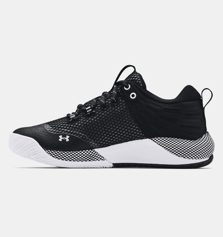 Women's Under Armour HOVR Block City Volleyball Shoes Color: Black / White