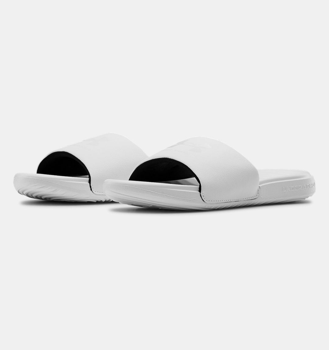 Women's Under Armour Ansa Fixed Slides Color: White