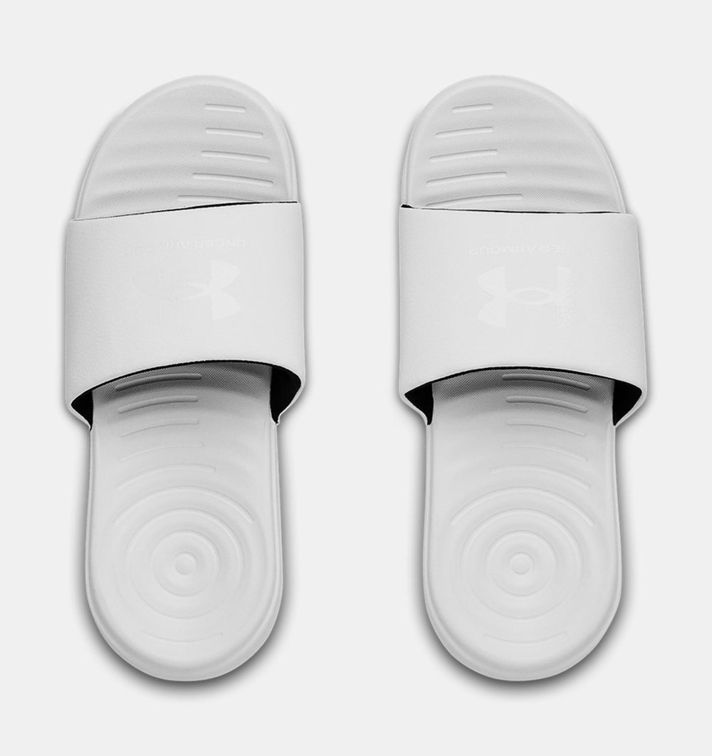 Women's Under Armour Ansa Fixed Slides Color: White