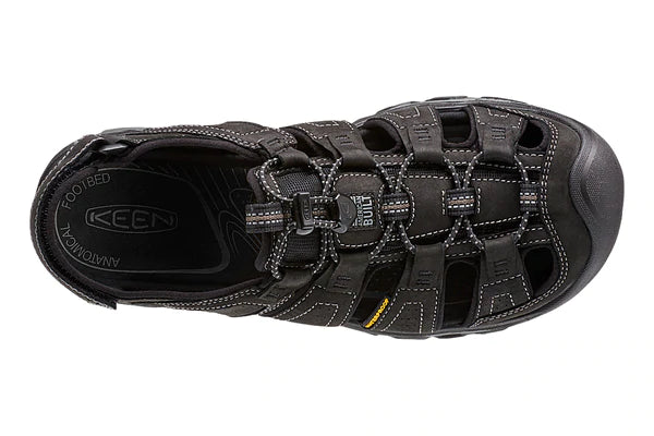 Men's Keen Rialto Sandal Color: Black/ Gargoyle