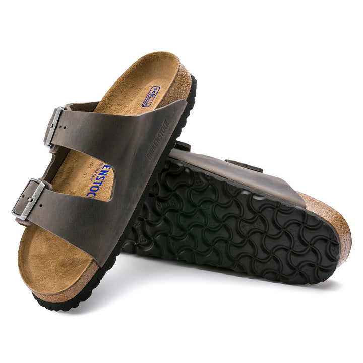 Birkenstock Arizona Soft Footbed Oiled Leather Color: Iron
