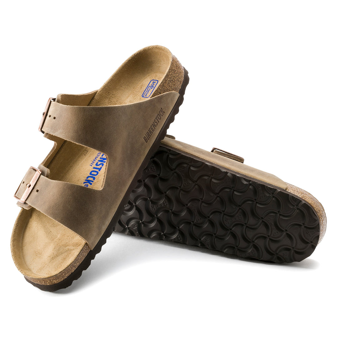 Birkenstock Arizona Soft Footbed Oiled Leather Color: Tobacco Brown