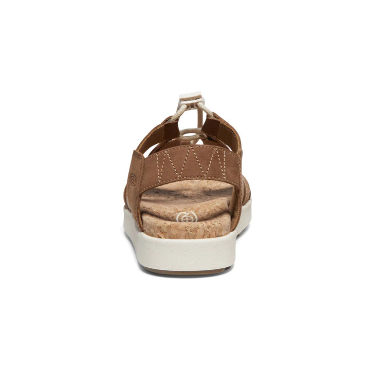 Women's Keen Elle Mixed Strap Sandal Color: Toasted Coconut / Birch