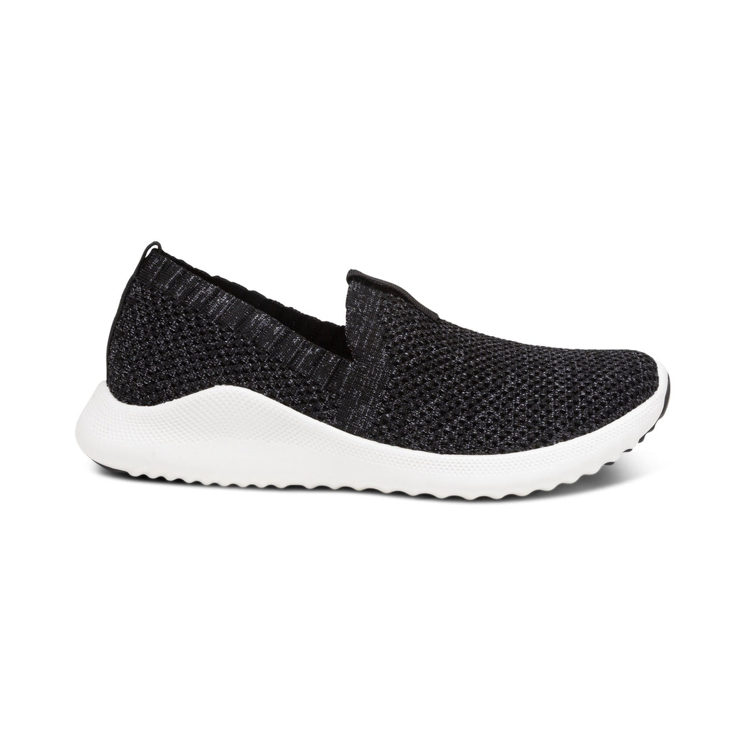 Women's Aetrex Angie Arch Support Sneakers Color: Black