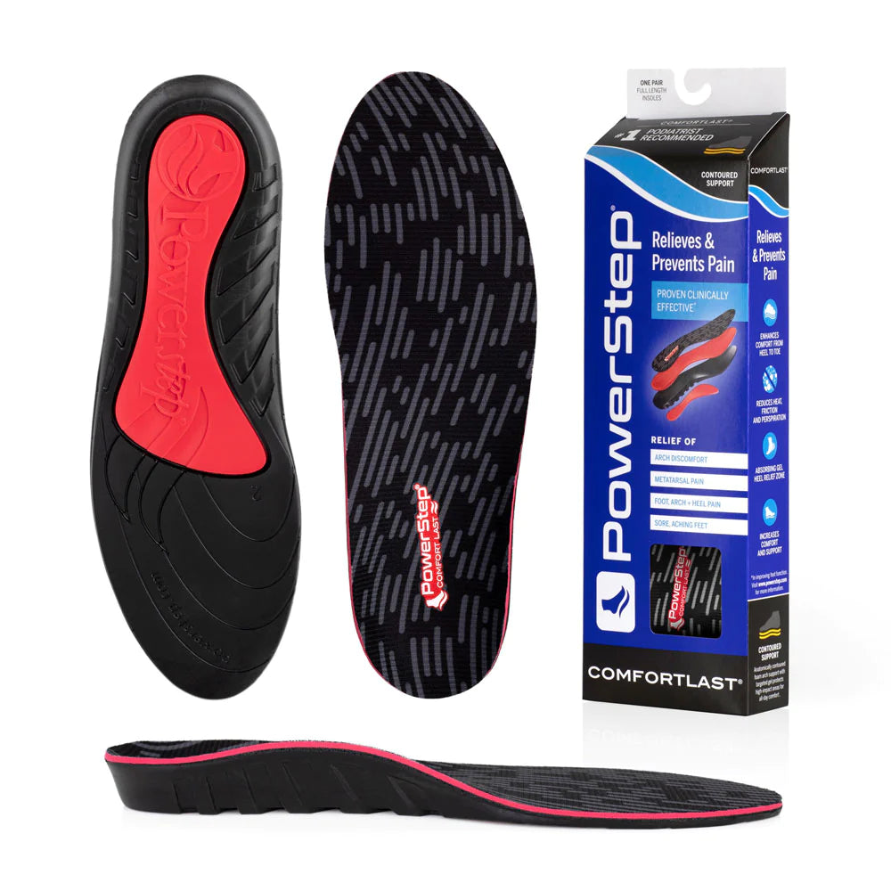 PowerStep ComforLast Insoles Cushioning Gel Insoles for Standing All Day 
