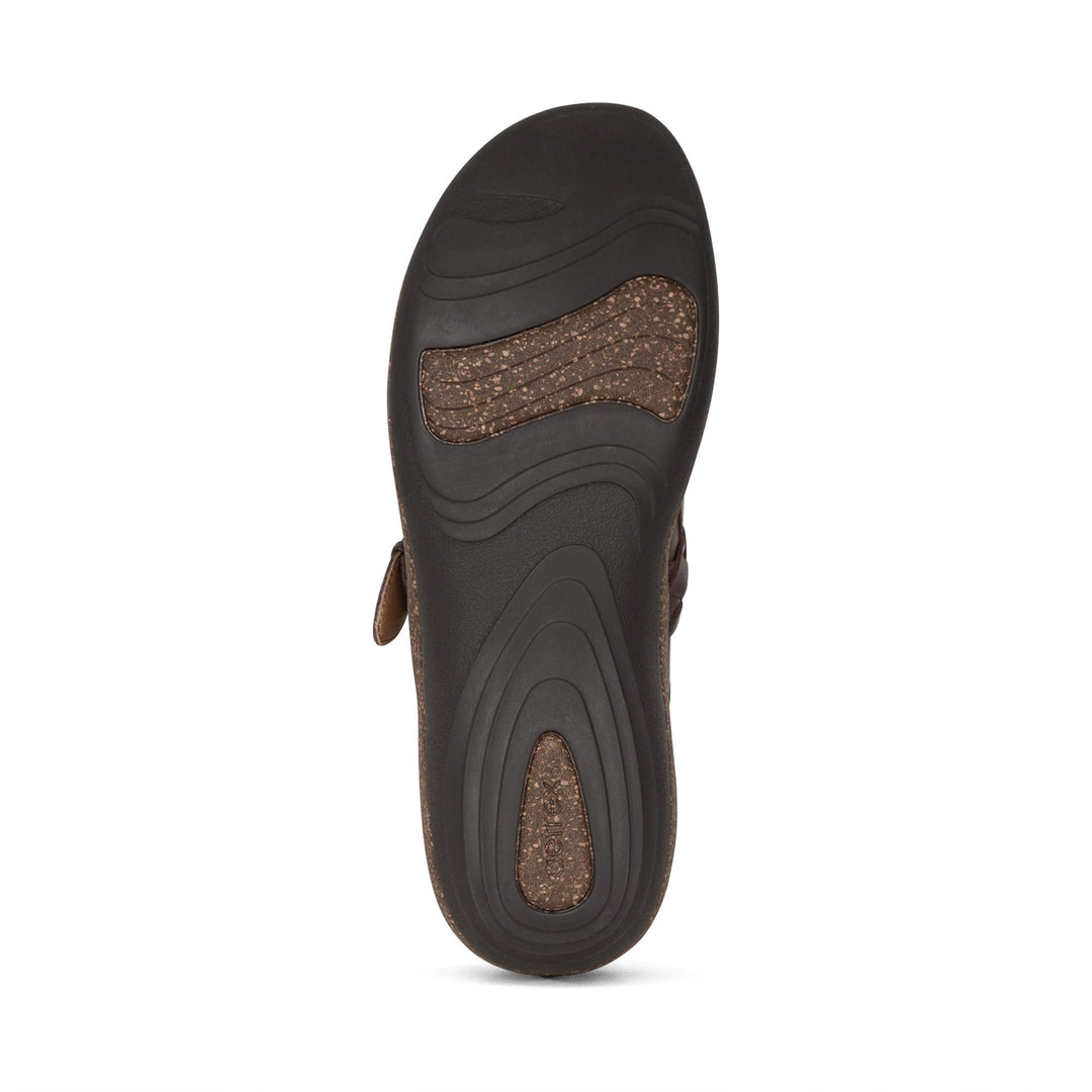 Women's Aetrex Libby Comfort Clog Color: Brown