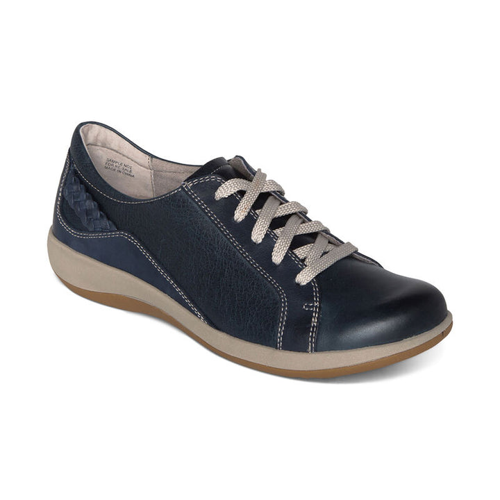 Women's Aetrex Dana Lace Up Oxford Color: Navy