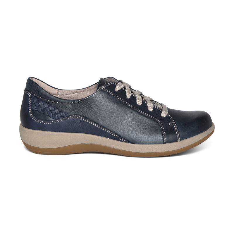 Women's Aetrex Dana Lace Up Oxford Color: Navy