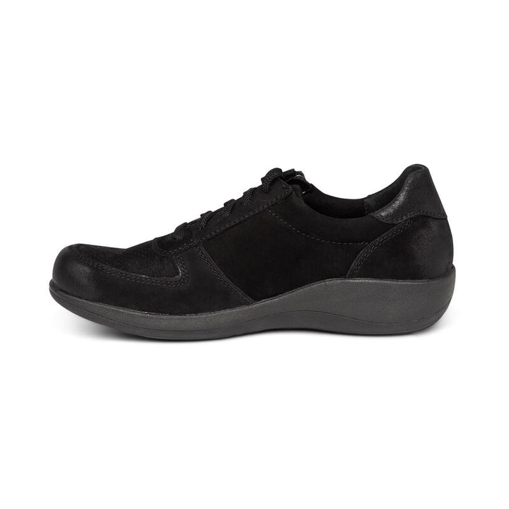 Women's Aetrex Roxy Arch Support Casual Sneaker Color: Black
