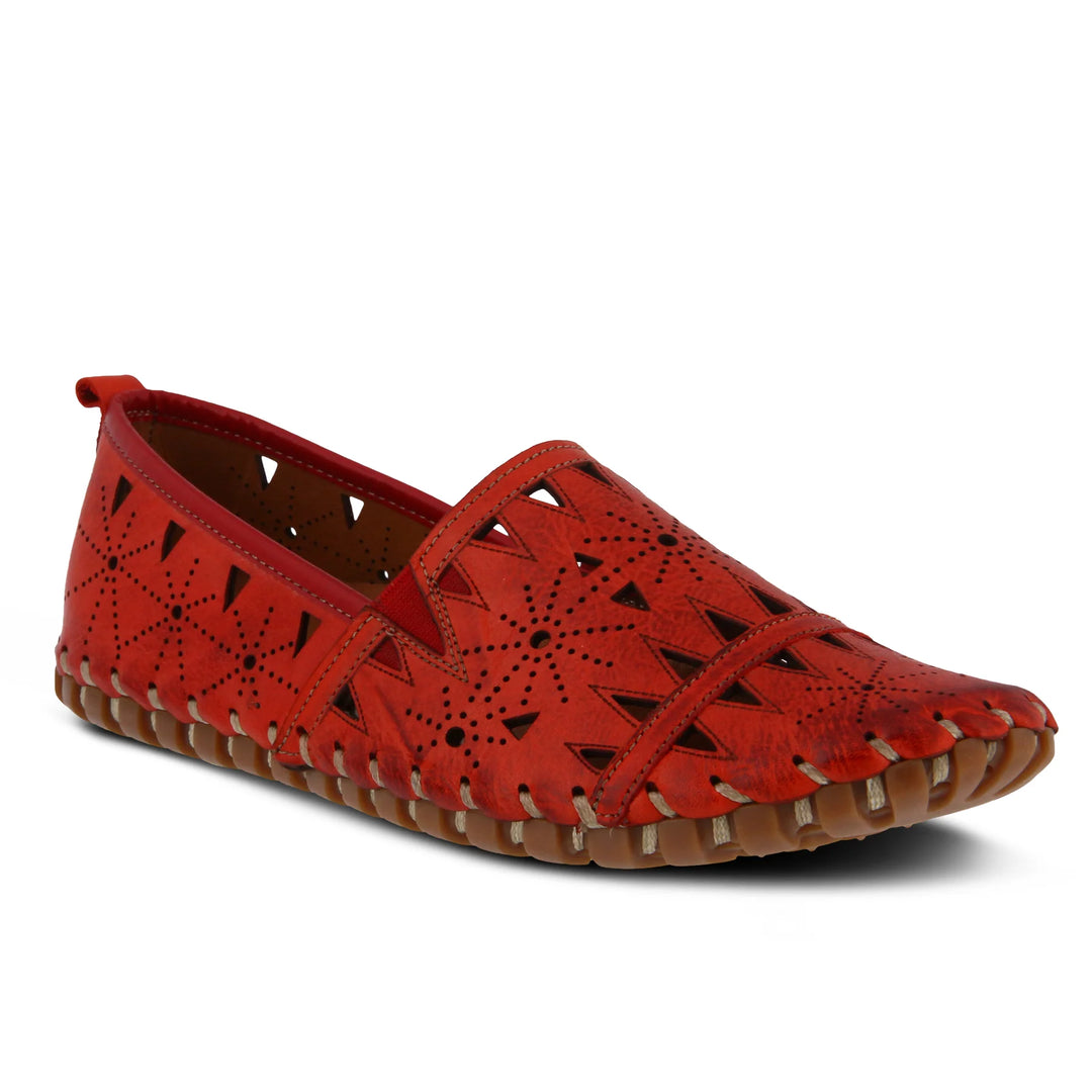 Women's Spring Step Fusaro Loafer Shoe Color: Red