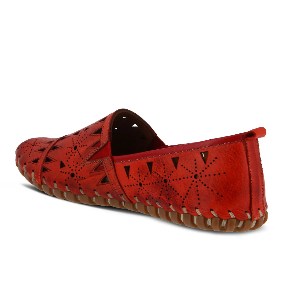 Women's Spring Step Fusaro Loafer Shoe Color: Red