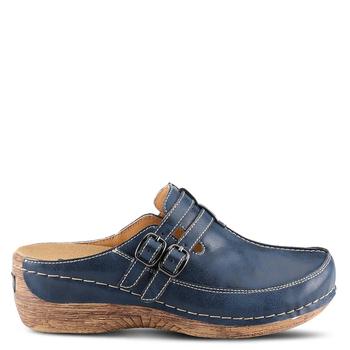 Women's Spring Step Happy Clogs Color: Navy