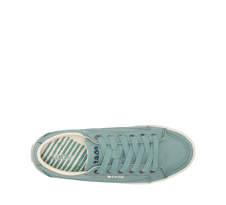 Women's Taos Moc Star 2 Color: Mineral Blue Distressed 