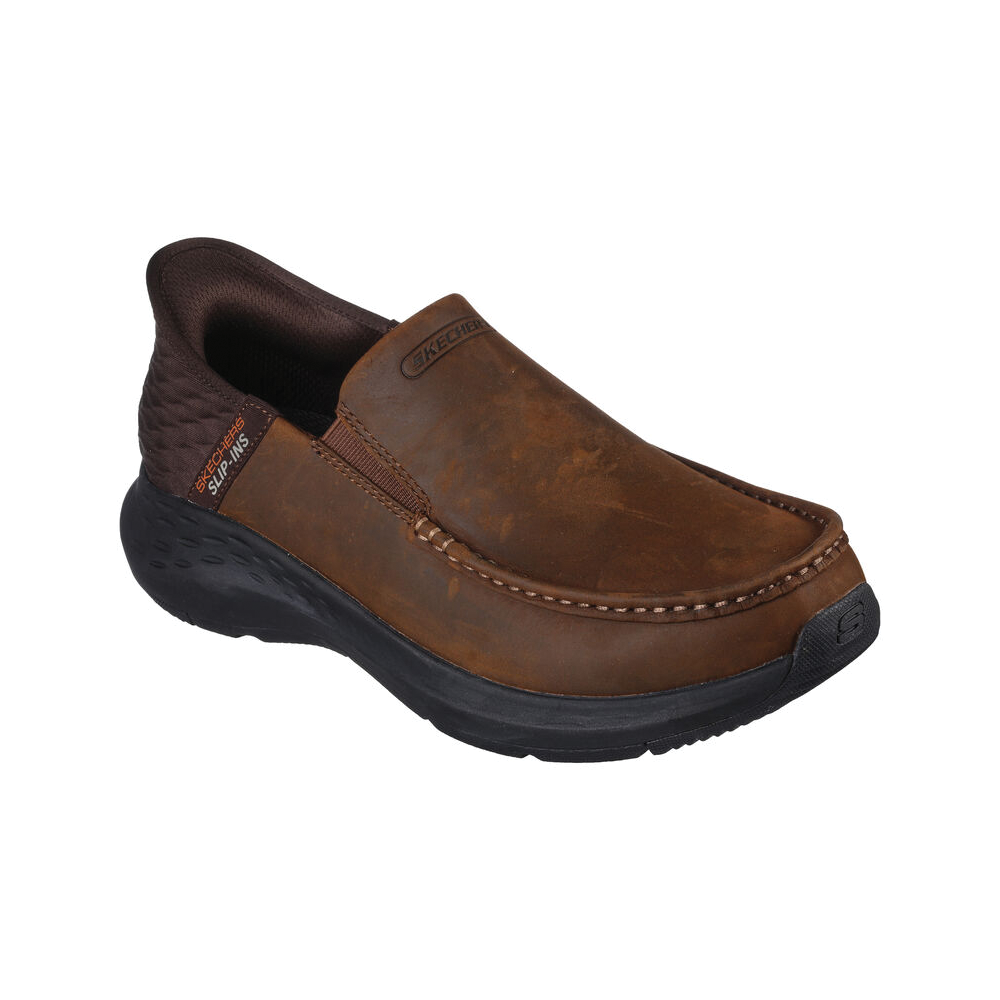 Men's Skechers Slip-ins Relaxed Fit Parson Oswin Color: Brown 