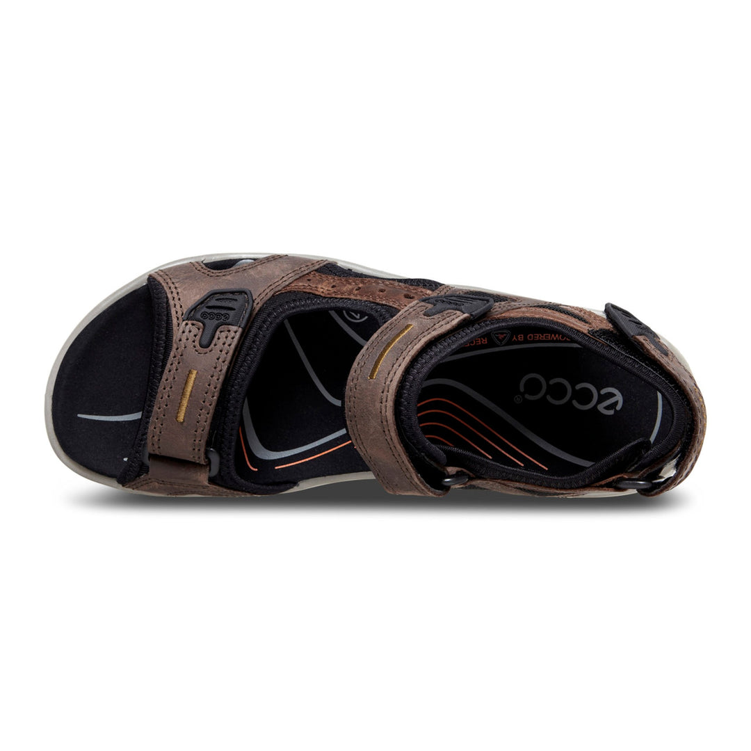 Men's Ecco Yucatan Sandal Color: Espresso/Cocoa Brown/Black