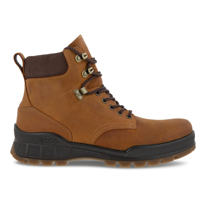 Men's Ecco Track 25 Waterproof Leather Boots Color: Amber