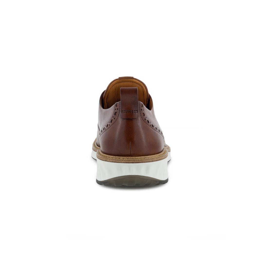 Men's Ecco ST.1 Hybrid Oxford Wing Shoe Color: Cognac