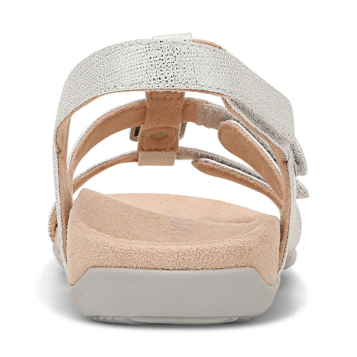 Women's Vionic Amber Adjustable Sandal Color: Silver