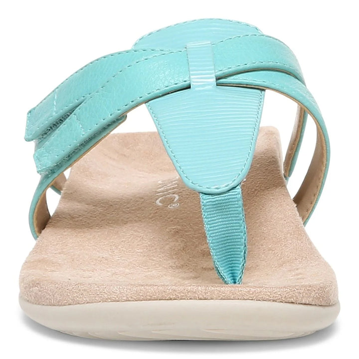 Women's Vionic Karley Toe Post Sandal Color: Aqua