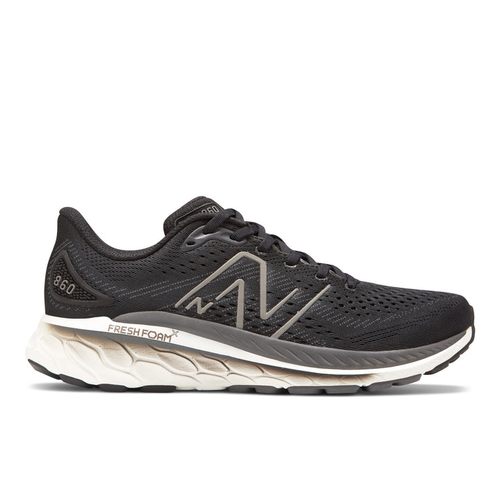 Men's New Balance Fresh Foam X 860v13 Color: Black with White and Magnet
