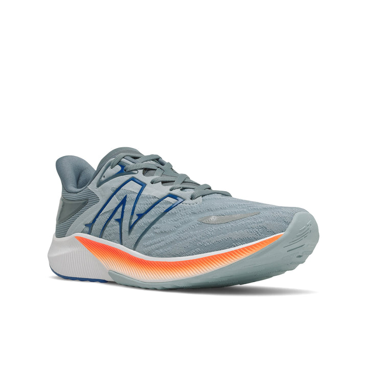 Men's New Balance FuelCell Propel v3 Color: Light Slate with Dynamite
