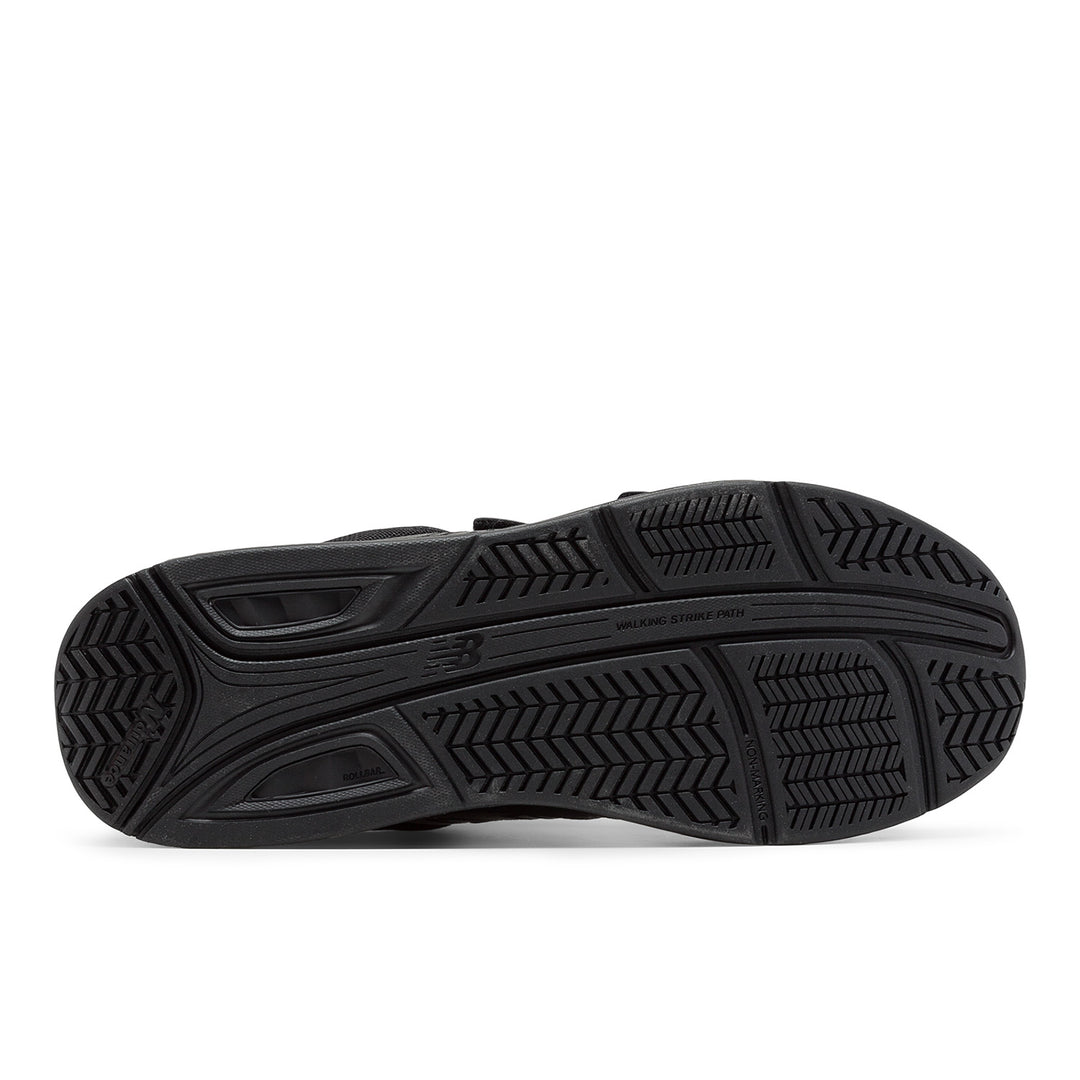 Men's New Balance Hook and Loop Leather 928v3 Color: Black (REGULAR & EXTRA WIDE WIDTH)