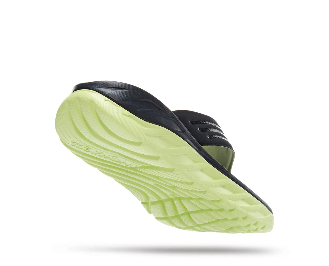 Men's Hoka ORA Recovery Flip Color: Blue Graphite/ Butterfly