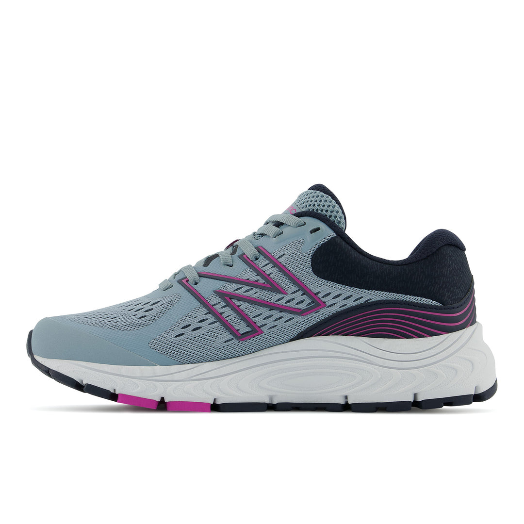 Women's New Balance 840v5 Color: Cyclone with Eclipse and Magenta Pop (REGULAR, WIDE, and EXTRA WIDE WIDTH)