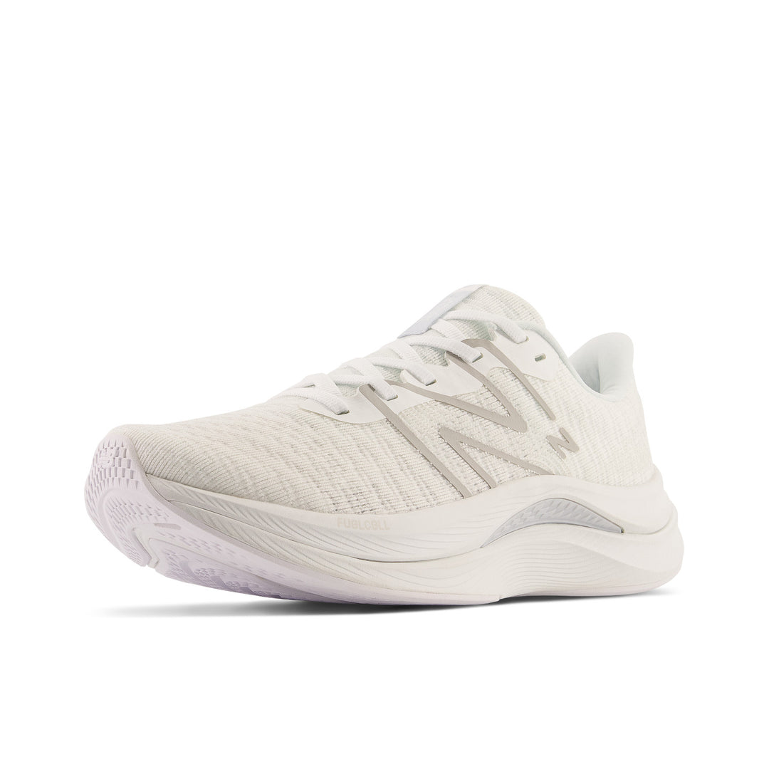 Women's New Balance FuelCell Propel v4 Color: White with Quartz Grey
