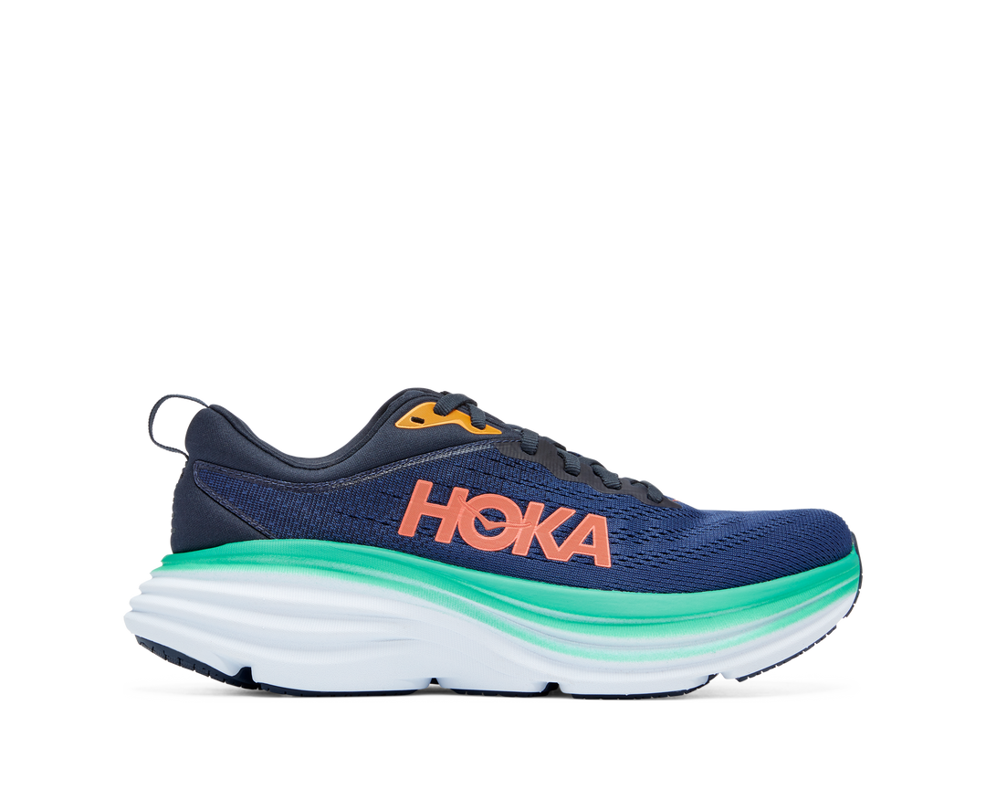 Women's Hoka Bondi 8 Color: Outer Space / Bellwether Blue